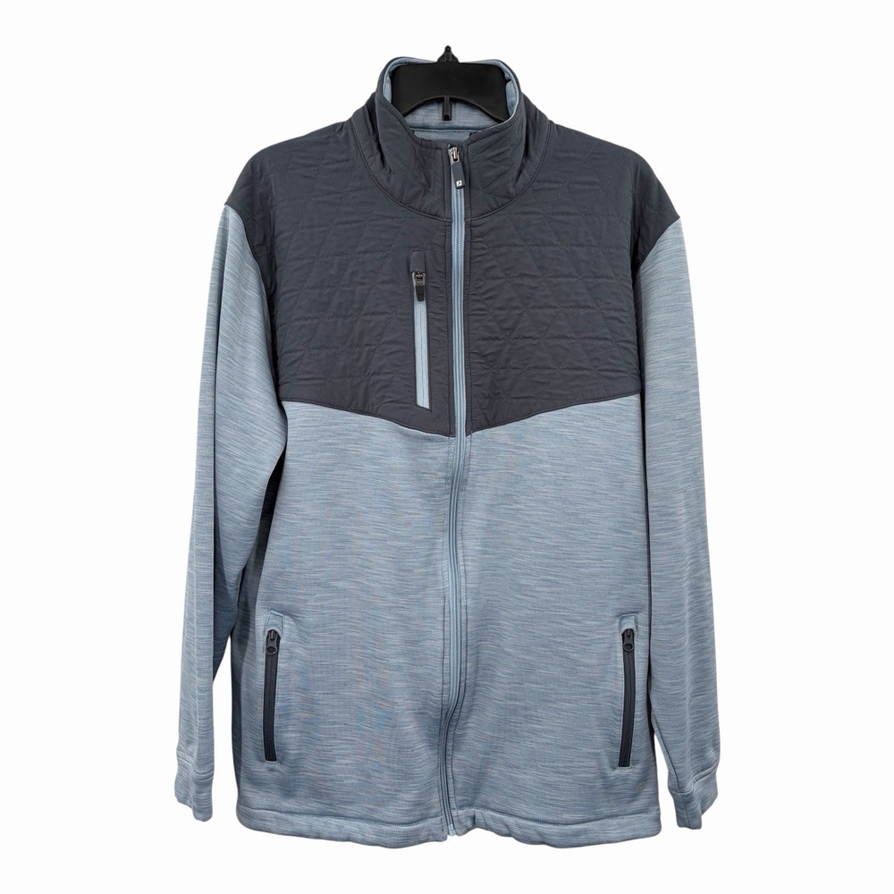 FootJoy ThermoSeries Hybrid Full Zip Golf Jacket Mens XL Blue Grey 30541
